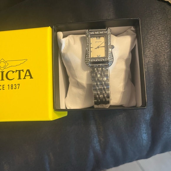 Invicta Silver Watch with Yellow Box main image 3